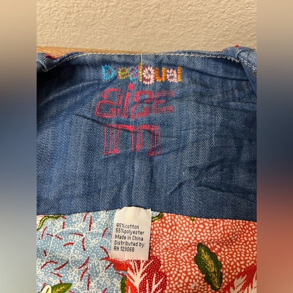 Desigual Denim Patchwork Vest - Picture 7 of 11